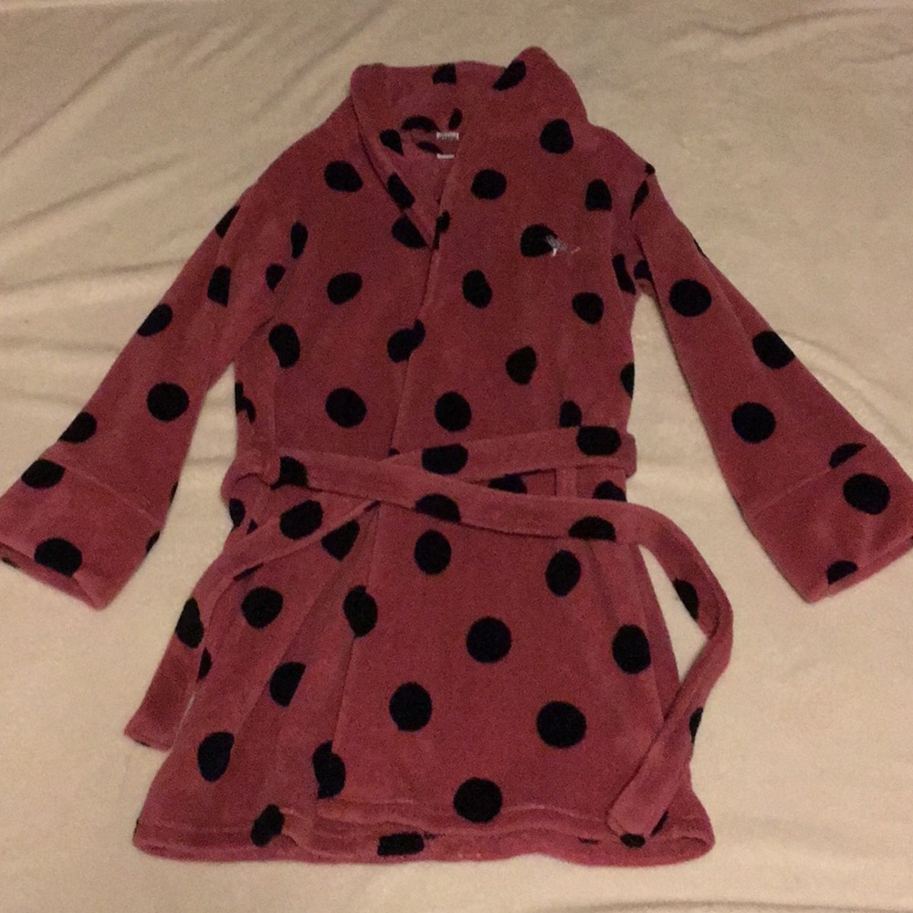 PINK Polka Dot Short Robe